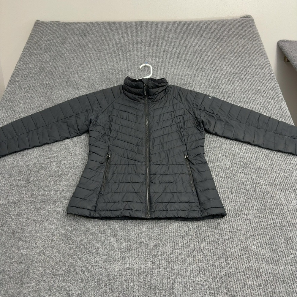 Columbia Jacket Womens M Black Synthetic Omni-Heat Puffer Mock Neck Gorpcore